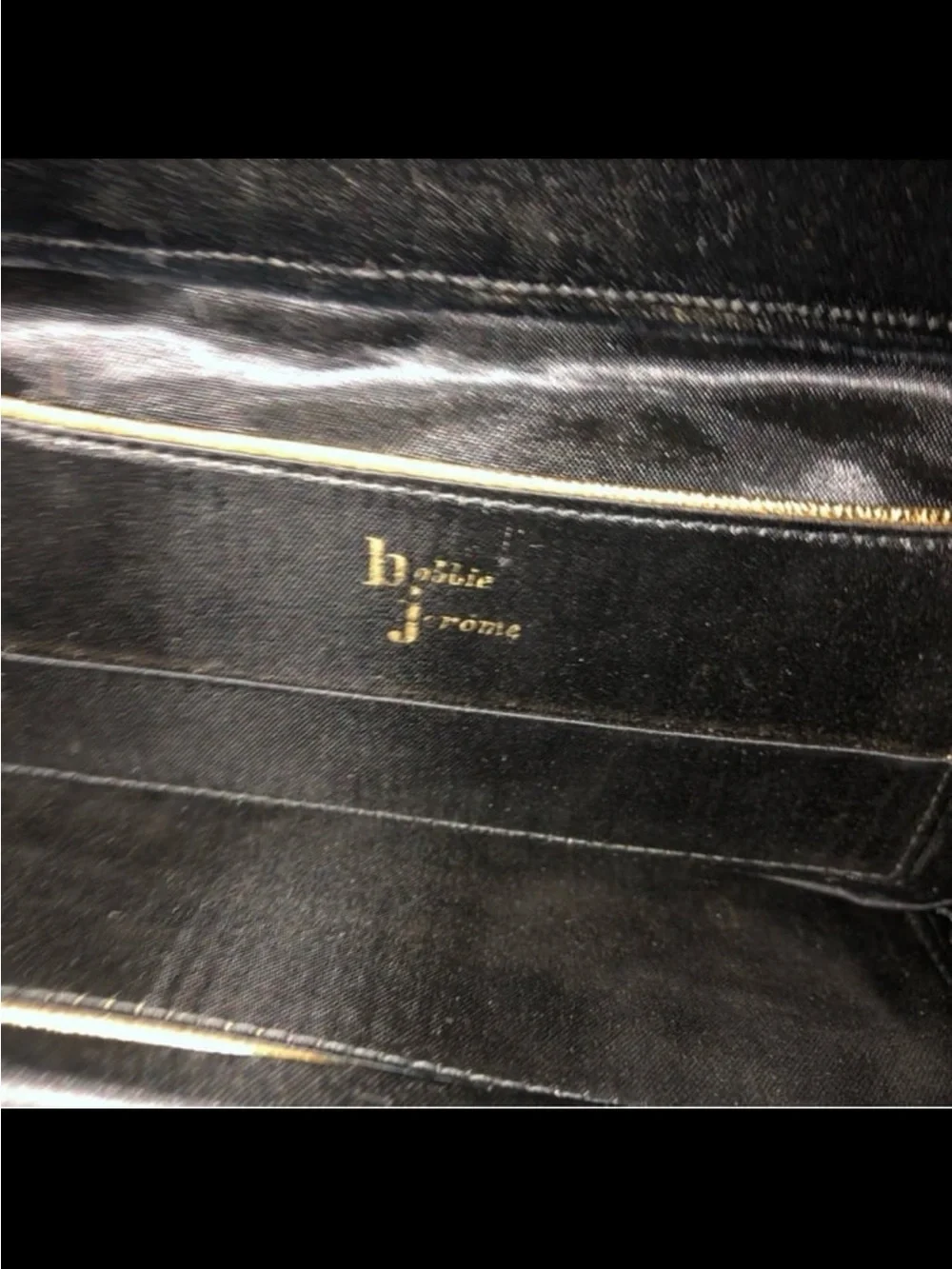 Mid-century 1950s Bobbie Jerome black velvet clutch